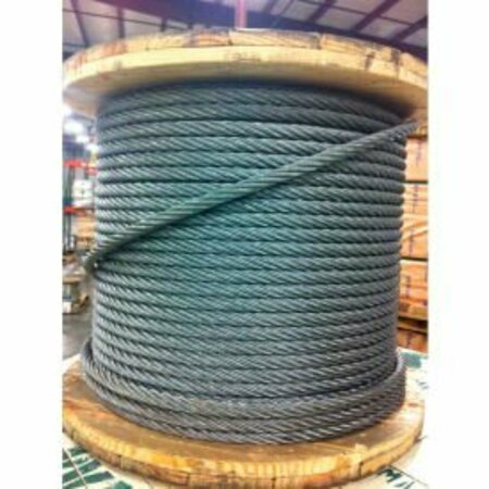 SOUTHERN WIRE 250' 1/2in Dia. 6x36 Extra Improved Plow Steel Galvanized Wire Rope 002600-00120